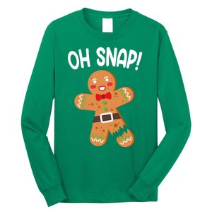 Oh Snap Gingerbread Funny Christmas Long Sleeve Shirt