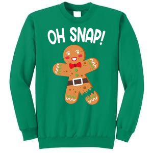 Oh Snap Gingerbread Funny Christmas Sweatshirt