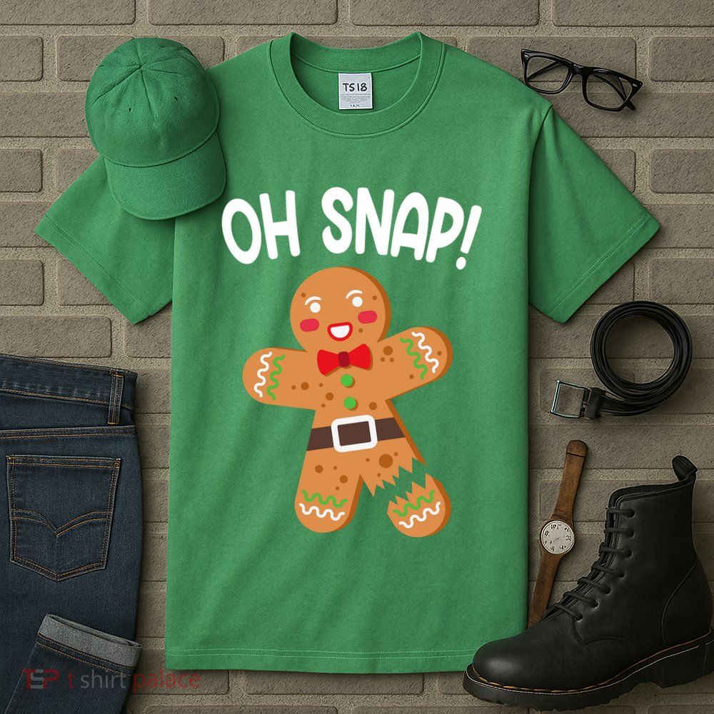 Oh Snap Gingerbread Funny Christmas Tall T-Shirt