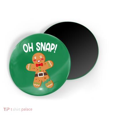 Oh Snap Gingerbread Funny Christmas Magnet