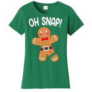 Oh Snap Gingerbread Funny Christmas Women's T-Shirt