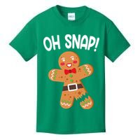 Oh Snap Gingerbread Funny Christmas Kids T-Shirt
