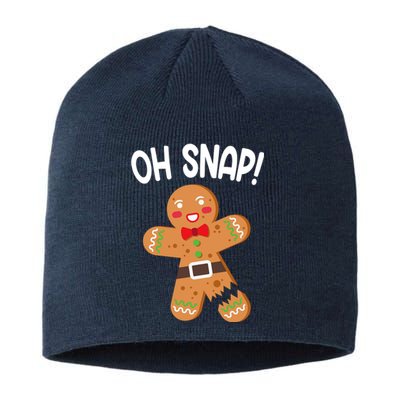 Oh Snap Gingerbread Funny Christmas Sustainable Beanie