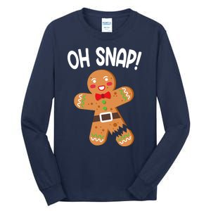 Oh Snap Gingerbread Funny Christmas Tall Long Sleeve T-Shirt