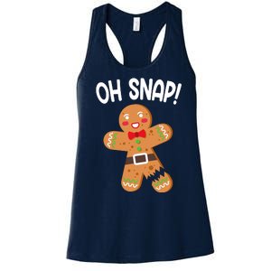 Oh Snap Gingerbread Funny Christmas Women's Racerback Tank