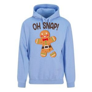 Oh Snap Gingerbread Funny Christmas Unisex Surf Hoodie