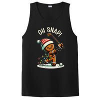 Oh Snap Gingerbreadman Golfer Golf Christmas Golfing PosiCharge Competitor Tank