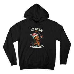 Oh Snap Gingerbreadman Golfer Golf Christmas Golfing Tall Hoodie