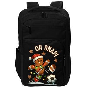 Oh Snap Gingerbreadman Christmas Soccer Impact Tech Backpack