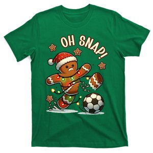 Oh Snap Gingerbreadman Christmas Soccer T-Shirt