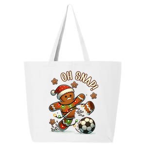 Oh Snap Gingerbreadman Christmas Soccer 25L Jumbo Tote