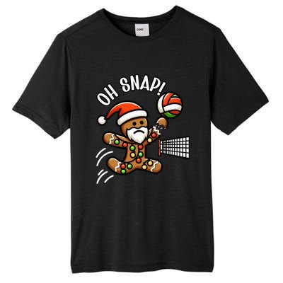 Oh Snap Gingerbreadman Christmas Volleyball Tall Fusion ChromaSoft Performance T-Shirt