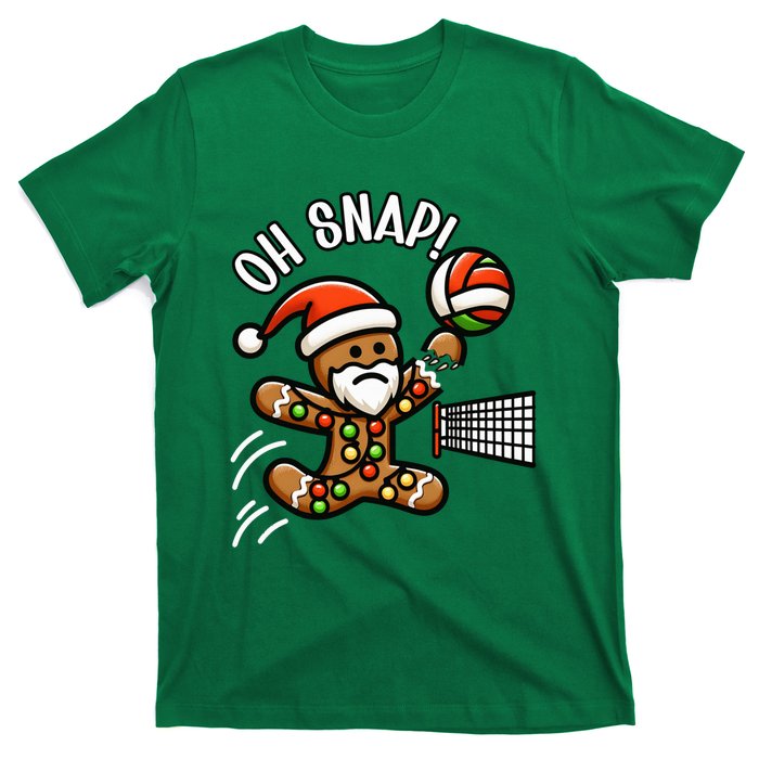 Oh Snap Gingerbreadman Christmas Volleyball T-Shirt