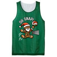 Oh Snap Gingerbreadman Christmas Volleyball Mesh Reversible Basketball Jersey Tank