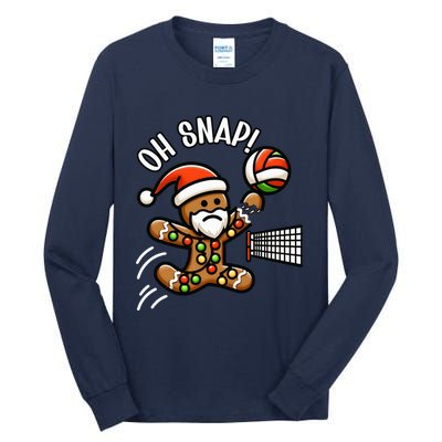 Oh Snap Gingerbreadman Christmas Volleyball Tall Long Sleeve T-Shirt