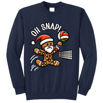 Oh Snap Gingerbreadman Christmas Volleyball Tall Sweatshirt