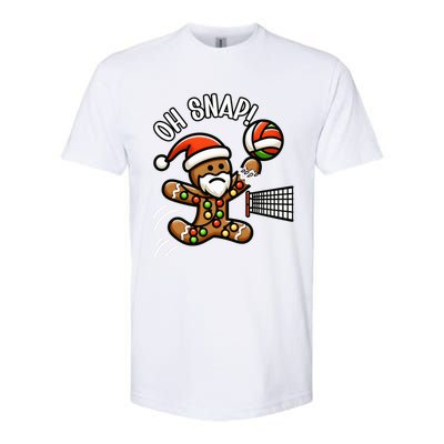 Oh Snap Gingerbreadman Christmas Volleyball Softstyle CVC T-Shirt