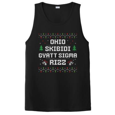 Ohio Skibid.I Gyatt Sigma Rizz Gen Alpha Xmas Christmas Party PosiCharge Competitor Tank