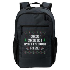 Ohio Skibid.I Gyatt Sigma Rizz Gen Alpha Xmas Christmas Party Daily Commute Backpack