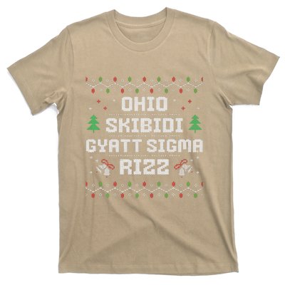 Ohio Skibid.I Gyatt Sigma Rizz Gen Alpha Xmas Christmas Party T-Shirt