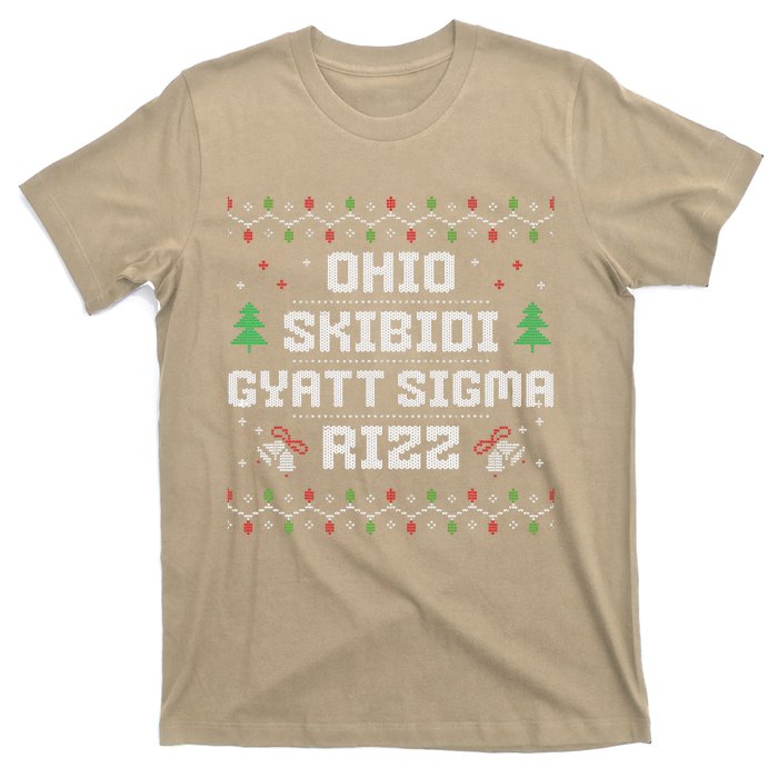 Ohio Skibid.I Gyatt Sigma Rizz Gen Alpha Xmas Christmas Party T-Shirt