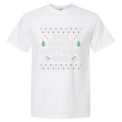 Ohio Skibid.I Gyatt Sigma Rizz Gen Alpha Xmas Christmas Party Garment-Dyed Heavyweight T-Shirt