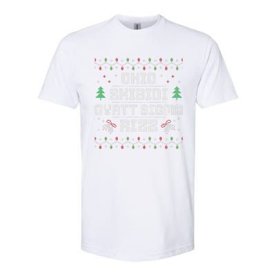 Ohio Skibid.I Gyatt Sigma Rizz Gen Alpha Xmas Christmas Party Softstyle CVC T-Shirt