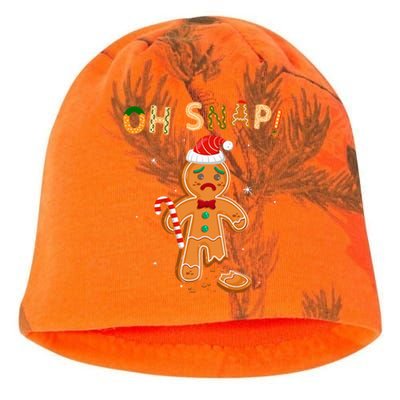 Oh Snap Gingerbread Funny Christmas Xmas Kati - Camo Knit Beanie