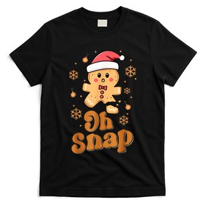 Oh Snap Gingerbread Man Cute Christmas Cookie Baking Team T-Shirt