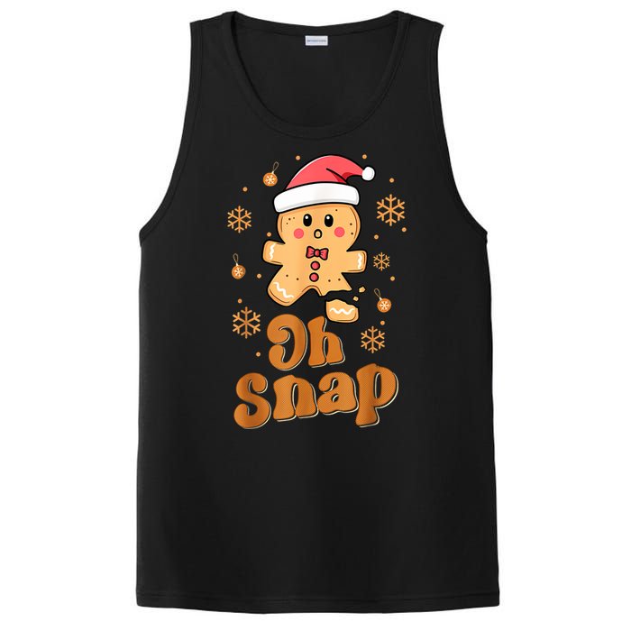 Oh Snap Gingerbread Man Cute Christmas Cookie Baking Team PosiCharge Competitor Tank