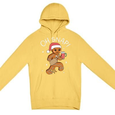 Oh Snap Gingerbread Christmas Premium Pullover Hoodie