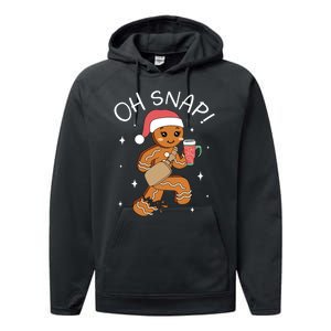 Oh Snap Gingerbread Christmas Performance Fleece Hoodie