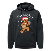 Oh Snap Gingerbread Christmas Performance Fleece Hoodie