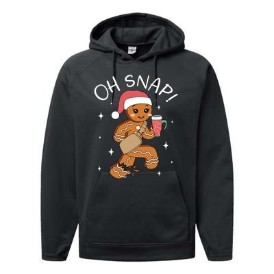 Oh Snap Gingerbread Christmas Performance Fleece Hoodie