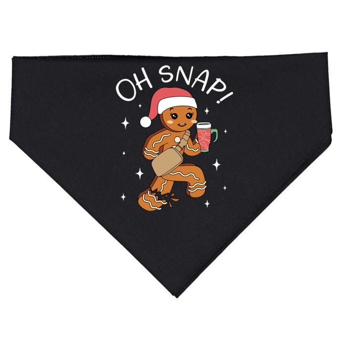 Oh Snap Gingerbread Christmas USA-Made Doggie Bandana