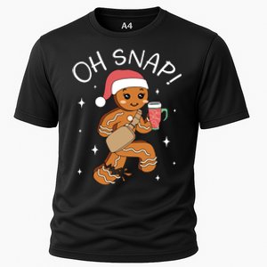 Oh Snap Gingerbread Christmas Cooling Performance Crew T-Shirt