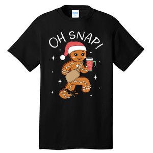 Oh Snap Gingerbread Christmas Tall T-Shirt