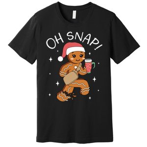 Oh Snap Gingerbread Christmas Premium T-Shirt