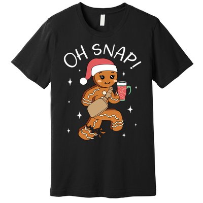 Oh Snap Gingerbread Christmas Premium T-Shirt