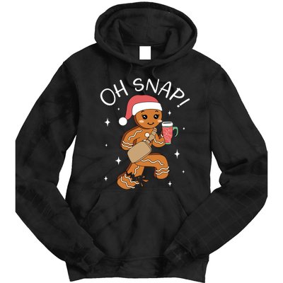 Oh Snap Gingerbread Christmas Tie Dye Hoodie