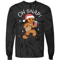 Oh Snap Gingerbread Christmas Tie-Dye Long Sleeve Shirt