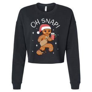 Oh Snap Gingerbread Christmas Cropped Pullover Crew