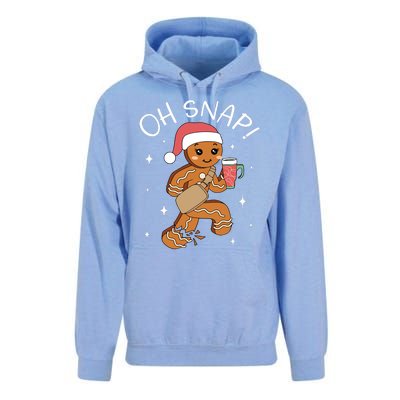 Oh Snap Gingerbread Christmas Unisex Surf Hoodie