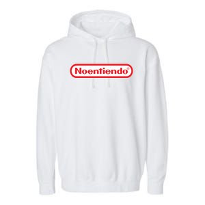 Old School Games No Entiendo Meme Noentiendo Garment-Dyed Fleece Hoodie