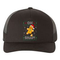 Oh Snap Gingerbread Man Christmas Funny Cookie Baking Xmas Yupoong Adult 5-Panel Trucker Hat