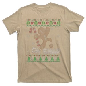 Oh Snap Gingerbread Man Cookie Xmas Ugly Christmas Sweater T-Shirt