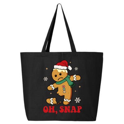 Oh Snap Gingerbread Man Retro Merry Christmas Xmas 25L Jumbo Tote