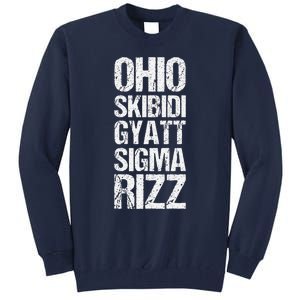 Ohio Skibid.I Gyatt Sigma Rizz Popular Slang Meme Tall Sweatshirt