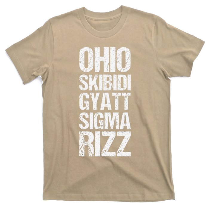 Ohio Skibid.I Gyatt Sigma Rizz Popular Slang Meme T-Shirt