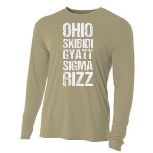 Ohio Skibid.I Gyatt Sigma Rizz Popular Slang Meme Cooling Performance Long Sleeve Crew